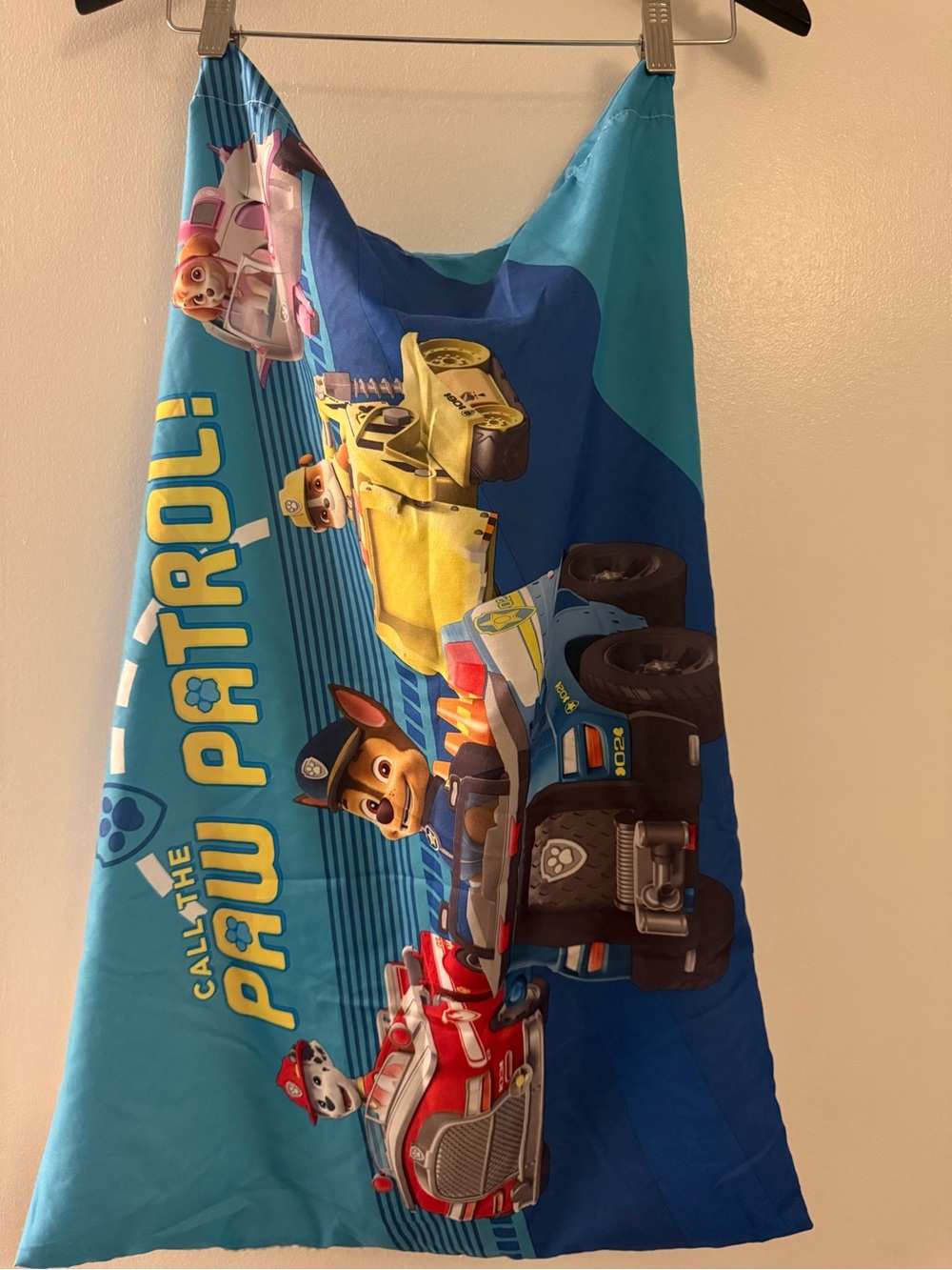 Nickelodeon Paw Patrol TWIN SHEET SET. Blue Yellow Red Kids Bedding Sheet set.